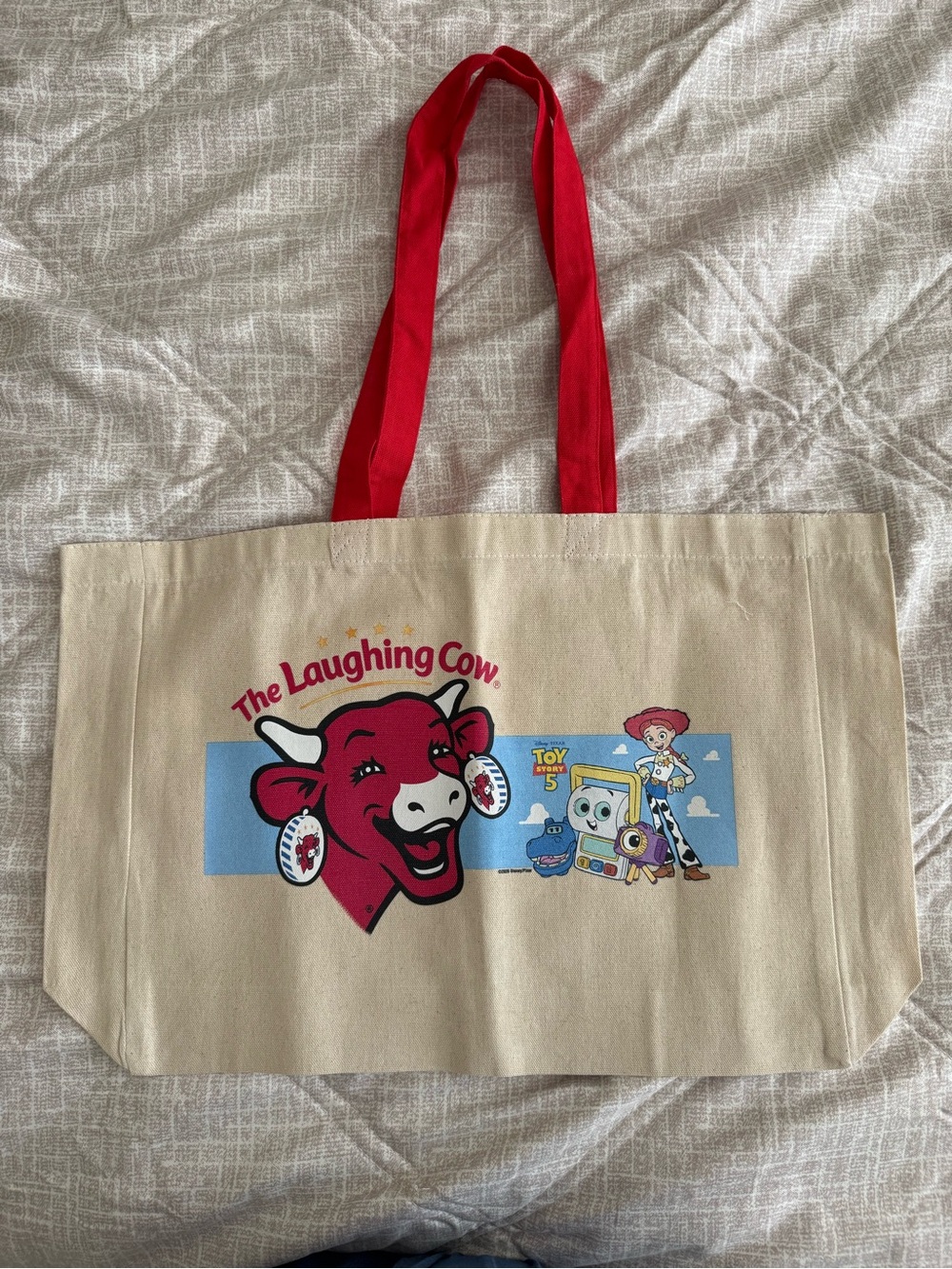 Toy Story Canvas Tote with Red Handles